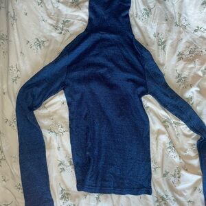 Michael Stars Blue Turtleneck Sweater